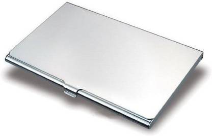 StyelWell Compartments Alloy Stanless Steel Pocket Credit / Debit / ATM / Visiting Card Holder 10 Card Holder