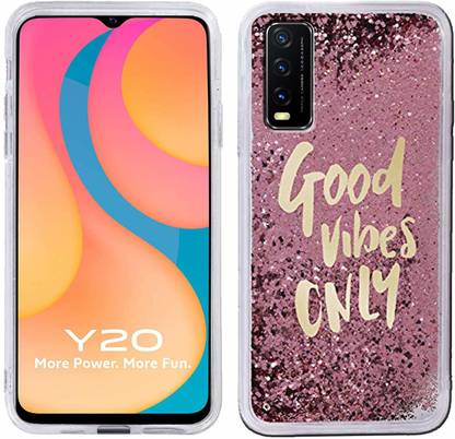 Rance Back Cover for Vivo Y20/Y20I/Y20G/Y20A |Liquid Flowing Glitter Sparkle Moving Transparent Girls & Women