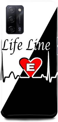 Ignite Back Cover for OPPO A53s 5G, E NAME WITH LETTER ALPHABET