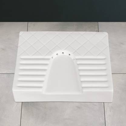 kemjo Ceramic White Ladies Urinal for Bathroom | 17.71 x 13.97 x 3.94 Inch | Ladies Urinal | Standard Commode Urinal