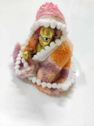 radha krishnam poshak Laddu Gopal Dress Woolen Reversible Shawl/Ladoo Gopal Winter Dress/Laddu Gopal Blankets (Set of 2) (Size 2no) RK_276 Dress