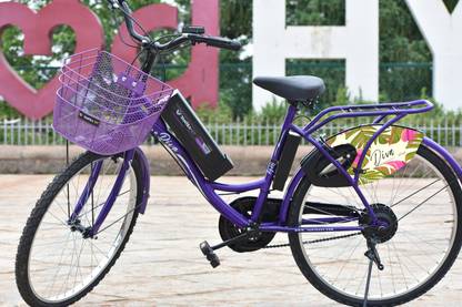 YANTRA EV DIVA 26 inches Single Speed Lithium-ion (Li-ion) Electric Cycle