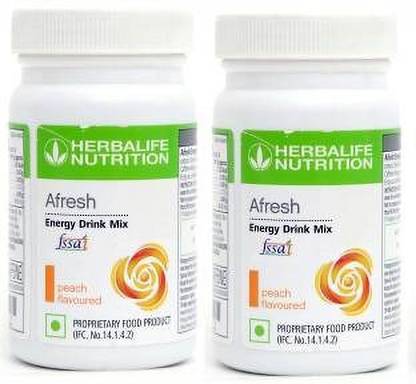 HERBALIFE Afresh Energy Drink COMBO PEACH FLAVOUR Energy Drink