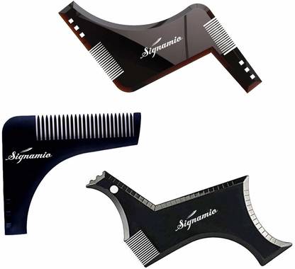 ROSMERTA man bread shaper combo of 3 Beard Shaper Tool Comb Beard Shaping tool