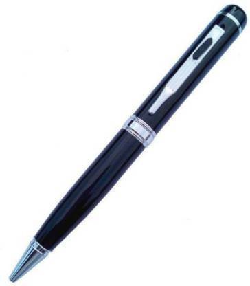 SKY HUB HD-1080P Slik Black & Silver Hidden Spy Pen Camera Spy Camera