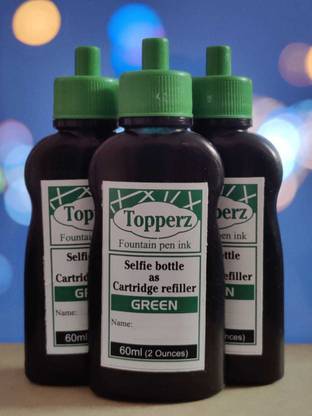 topperz FOUNTAIN PEN GREEN Ink Bottle