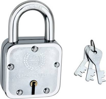 HARRISON T-27/BCP - Steel Premium Double Locking (8 Levers) with 3 No. Keys - 65 MM Padlock