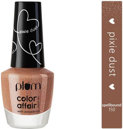 Plum Color Affair Nail Polish Pixie Dust Collection | Silver Glitter Finish | 7-Free Formula | 100% Vegan & Cruelty Free | Spellbound - 150