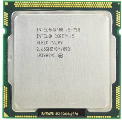Intel i5 750 Processor 2.66GHz 8MB 2.66 GHz LGA 1156 Socket 4 Cores Desktop Processor