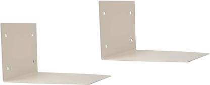 Smart Shelter Smart Shelter Super strong Invisible Book Wall Mount shelf / Conceal Book Shelf / Floating Book Shelf (100% made of Metal)(Set of 2 shelves) Steel Wall Shelf