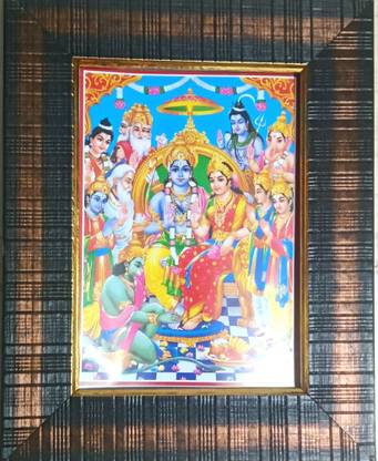 FRAMTASTIC Ram Darbar Sita Ramula Kalyanam Religious Frame