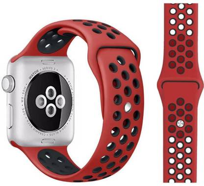 Viraan Sports Band Soft Silicone Sport Wristband Compatible with Apple Watch iWatch Bands 42mm 44mm Soft Silicone Strap Wristbands for Apple Watch Series 6/5/4/3/2/1/SE Smart Watch Strap