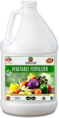 Garden King Vegetables Liquid Fertilizer, Premium Essential Liquid Fertilizer for the Best Growth of all types of Vegetable Plants with Growth Nutrients and Charged Micro-organism Pesticide