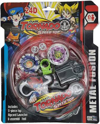 The Simplifiers Tornado Beyblades Set of 2 with Battle field and 2 Launcher
