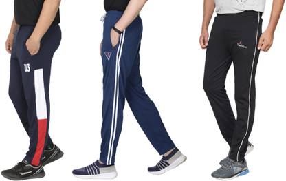 Solid Men Multicolor Track Pants