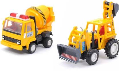 VD TOY'S concrete mixer jcb combo of 2