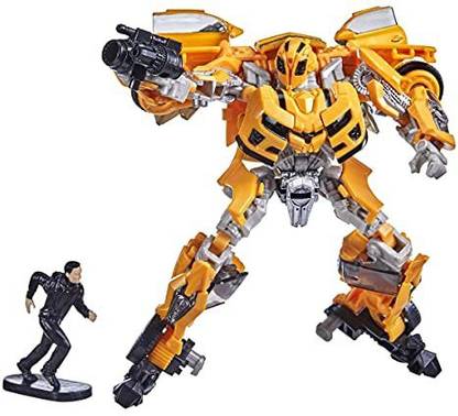 TRANSFORMERS Toys Studio Series 74 Deluxe Class Revenge of The Fallen Bumblebee & Sam Witwicky Figure, Ages 8 and Up, 4.5