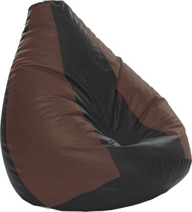 SPACEX XXXL Classic Premium Grade Leatherette/Pre-Filled Bean Bag/Comfortable/Sustainable Teardrop Bean Bag  With Bean Filling