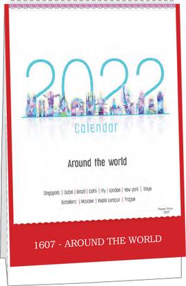god & god's Around The World Size 7.25 x 10 inch 2022 Table Calendar