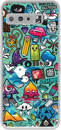 Casotec Back Cover for Asus ROG Phone 3 Soft Silicon Printed Cover