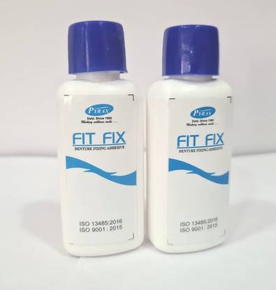 pyrax Dental Fit Fix Denture Fixing Adhesive,10g 2PC Dental Elevator