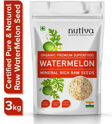 Nutiva Certified Watermelon Seed For Health Protein- 3kg Watermelon Seeds