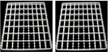 TM&W Hatcher Accessories 63 Duck Eggs Tray for Duck Automatic Incubator 63 Egg Capacity White Color for Industrial Machine (2) Egg Incubator