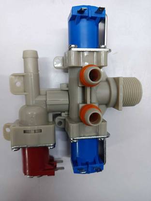 ozer Top Load Washing Machine Inlet Valve 3 Way, DC 12 Volt, Suitable For LG Top Load Inverter Model. Electronic Components Electronic Hobby Kit