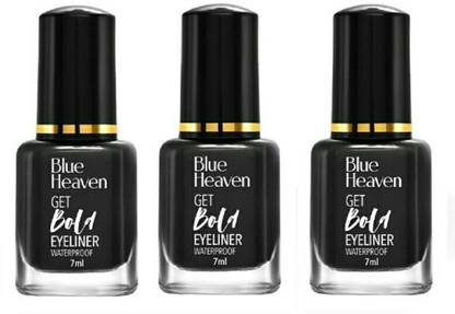 BLUE HEAVEN GET BOLD EYELINER WATERPROOF WATERPROOF BLACK DIAMOND (PACK OF3 ) 21 ml