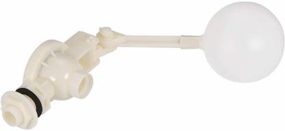 TM&W 1/2" PT Thread Water Sensor Float Plastic Float Valve Floating Ball White Automatic Control Valves