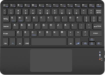DOMO Magickey K12BT Ultra Slim 9.6- inch Wireless Bluetooth QWERTY Keyboard with Touchpad for iPad, Microsoft Surface and Other iOS, Android, Linux and Windows Devices Bluetooth Handheld Multi-device Keyboard