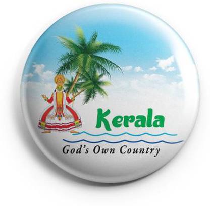 AVI Kerala Gods own country 58mm Fridge Magnet Pack of 1