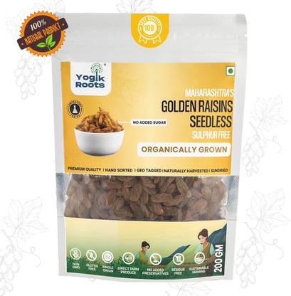 Yogik Roots Golden Seedless raisins Raisins
