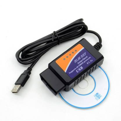 Xsentuals OBD 2 Car Diagnostic-Tool Automotive OBD2 ELM 327 USB Adapter OBD Interface