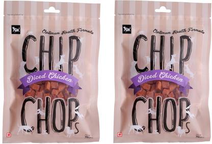 Chip Chops Diced Chicken - 70gx2 Chicken Dog Treat