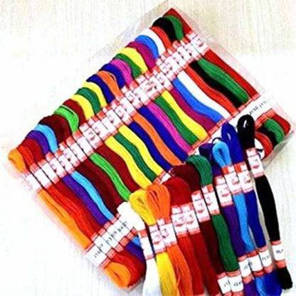 Lucknow Crafts multi color, 25x2=50 Thread
