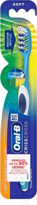 Oral-B Crisscross Deep Clean, Pack of 1 Soft Toothbrush