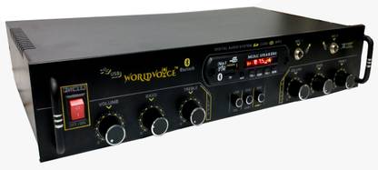 world voice Gold Series WV-1020 High Power Stereo Amplifier with Bluetooth/MIC Input/USB/SD Card Slot/FM Radio/AUX Input/Remote Control & Built-in Equalizer with Bass, Treble & Balance Control 160 W AV Power Amplifier