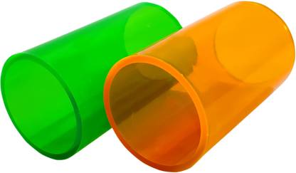 Sky Classic Color full Fish Play Hide Tube Fish Tank Tube For Small Fish Cave Hide Breeding Tube (Pack Of 2) Aragonite Unplanted Substrate