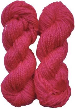 JEFFY Oswal Knitting Yarn Thick Chunky Wool, Varsha Pink 500 gm Best Used with Knitting Needles, Crochet Needles Wool Yarn for Knitting,Hand Knitting Yarn. by Oswal Shade no-16