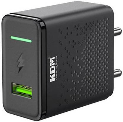KDM 20 W 3.4 A Wall Charger for Mobile with Detachable Cable