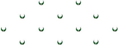 Comet Busters Handcrafted Dark Green Moon Bindis With Stone (5mm) (BV1296) Forehead Green Bindis