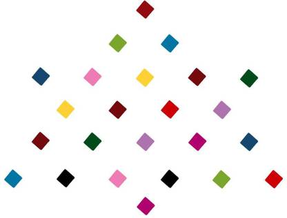 Comet Busters Multicolor Basic Square Bindis (2mm) (BV1278) Forehead Multicolor Bindis