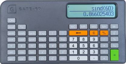 GATE60 GIEB01P001 Scientific Calculator for GATE and Competitive Exams with Dedicated Memory Functions and dot Matrix LCD Scientific Calculator