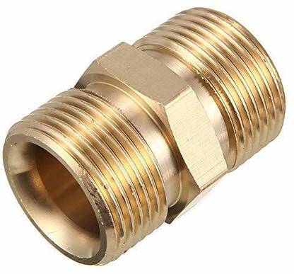 Aimex M22 Male Brass Connector for Extension of Washer Hose Pipe Hose Extender Pressure Washer