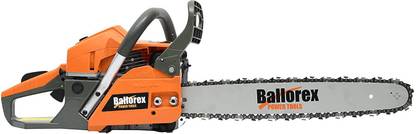 Ballorex CS-58CC18 18"/18inch 58CC Powerful 2 Stroke Handed Petrol Chain Saw, Woodcutting Saw for Farm, Garden and Ranch with Tool Kit Fuel Chainsaw