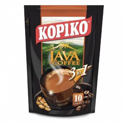 KOPIKO Java Coffee 3 in 1 Strong 25g x 10 Bags (250G) Instant Coffee