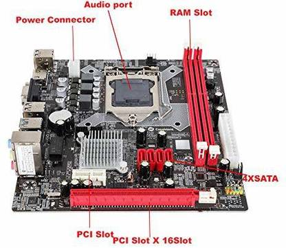 Frontech FT-0471 H81/1150 LGA 1150Socket Micro-ATX Intel H81 Express Chipset DDR3 Motherboard for Desktop