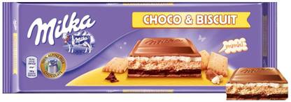 milka Choco & Biscuit Chocolate Bar Pouch Bars