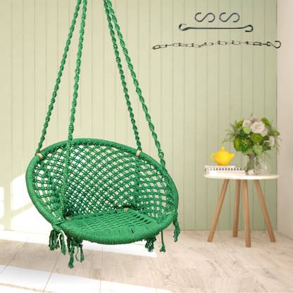 Curio Centre Round Swing Chair with Chain Kit Cotton Large Swing
